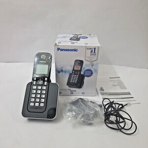 Panasonic KX-TGC350 Black Cordless Phone System Single Handset Open Box